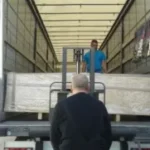 Household belongings prepared for international relocation service